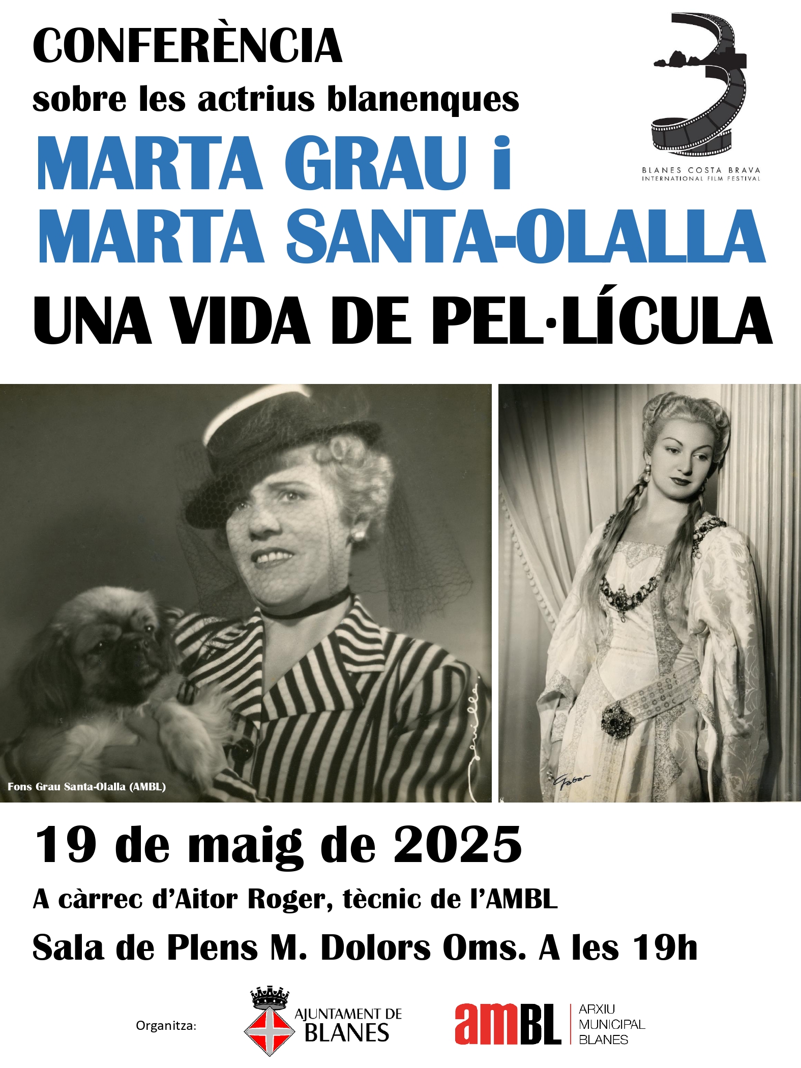 UNA VIDA DE PEL·LÍCULA 19 maig 2025 - CONFERÈNCIA AITOR ROGER
