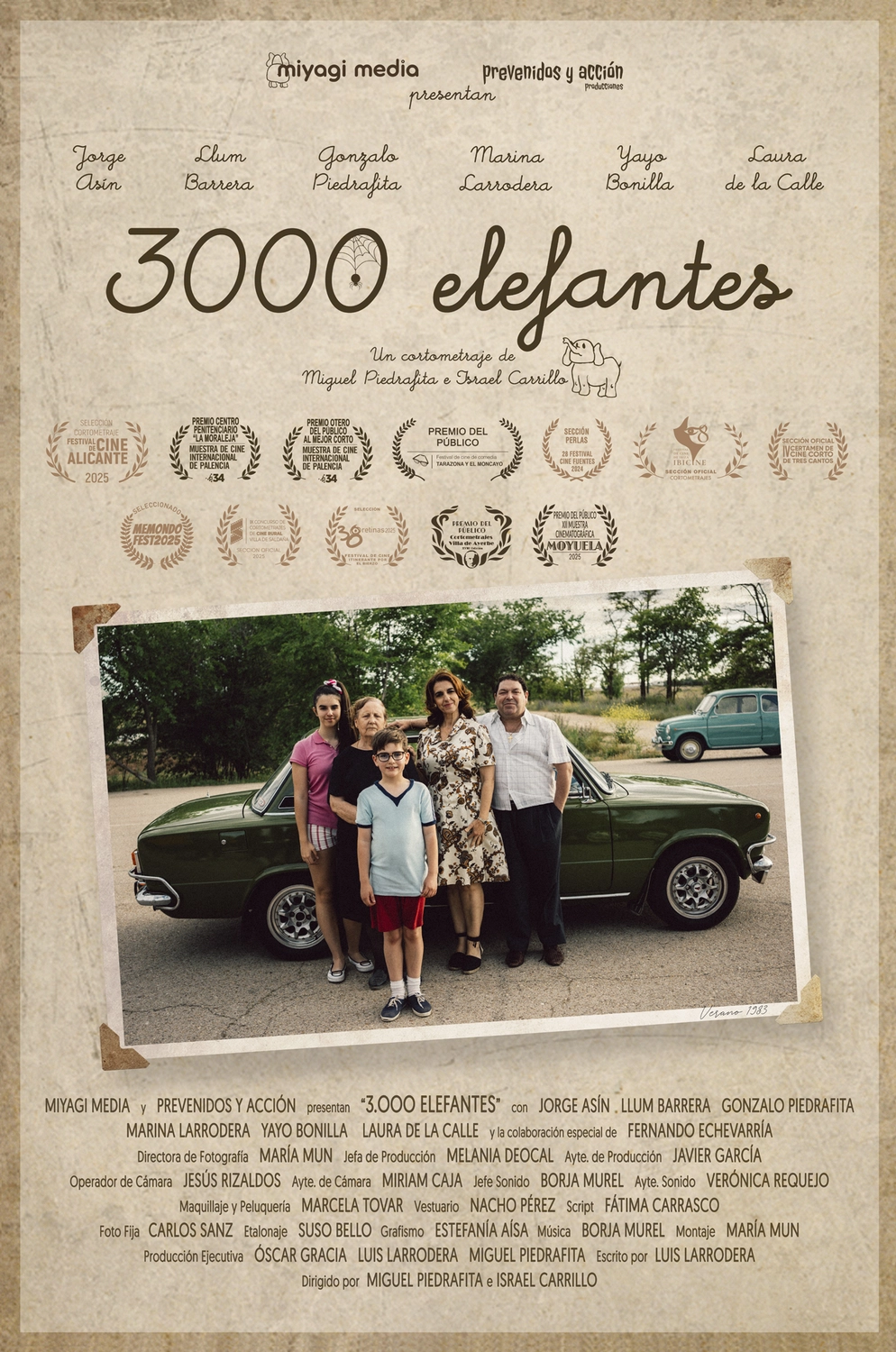 Cartell 3000 Elefantes - Curtmetratge Dijous 8 d'octubre de 2026