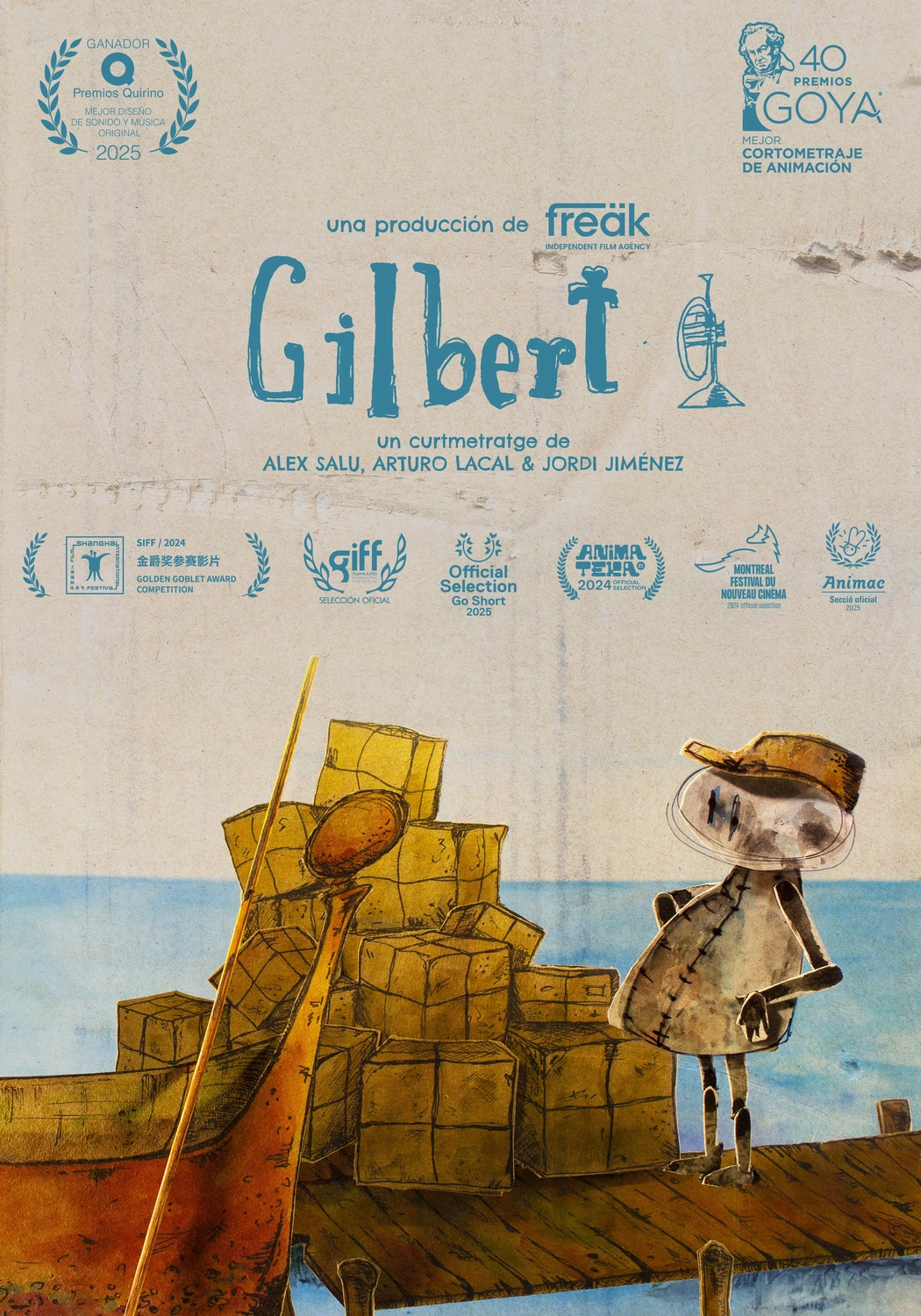 Cartell Gilbert - Curtmetratge Dijous 8 d'octubre de 2026